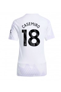 Manchester United Casemiro #18 Fotballdrakt Borte Klær Dame 2025-26 Korte ermer